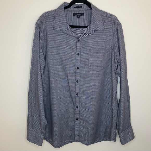 Marc Anthony Mens Slim Fit XL Blue-Gray Long Sleeve Button Down Shirt - Picture 1 of 12